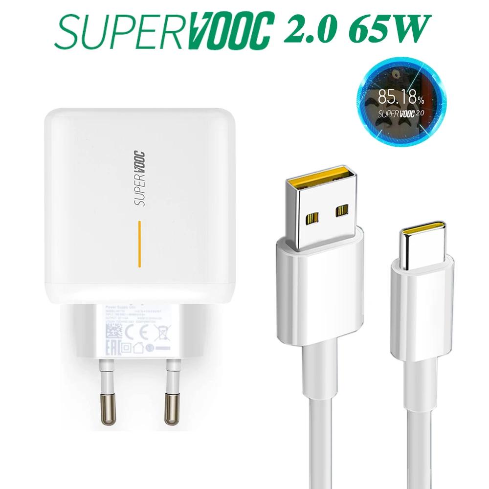 Supervooc 2.0  , Realme Q2 7 X7 X50 Q5 GT2 GT Neo2T Narzo 20 Pro Ultra Explorer Master 5G USB CŸ ̺, 65W